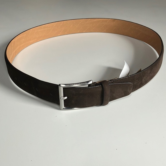 TIGER OF SWEDEN dark brown leather Ballonet N belt - Picture 2 of 7